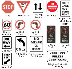 Road Signs Chart Pdf