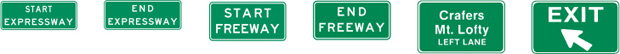 freeway signs