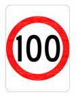 speed limit 100kmph