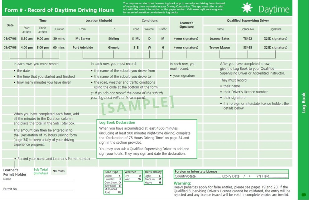 sample form