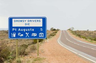 Drowsy drivers die sign