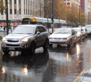 water on the road