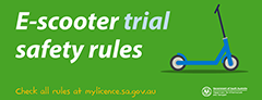 E-scooter trial safety rules