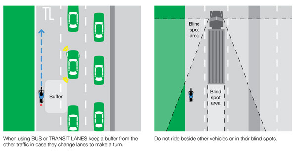 Multi-laned roads